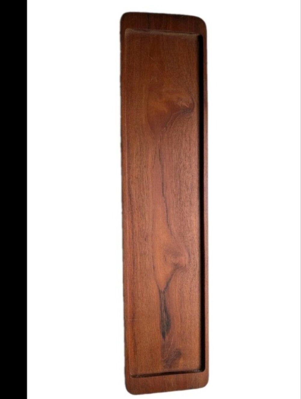 Vintage Danish teak Wood Tray 28 Inches Long - Picture 2 of 5
